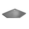 Radaway Doros PT E Brodzik pięciokątny 100x80 cm lewy stone antracytowy SDRPT1080-01-64SL
