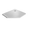 Radaway Doros PT E Brodzik pięciokątny 100x80 cm lewy stone biały SDRPT1080-01-04SL