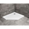 Radaway Doros PT E Brodzik pięciokątny 100x80 cm wersja lewa biały SDRPT1080-01L