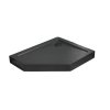 Radaway Doros PT E Compact Brodzik pięciokątny 100x90 cm lewy stone czarny SDRPTP1090-05-54SL