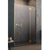 Radaway Essenza Pro Gold DWJ Drzwi uchylne wnękowe 90x200 cm lewe profile złote szkło przezroczyste 10099090-09-01L