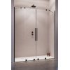 Radaway Furo Black DWD Drzwi rozsuwane wnękowe 150x200 cm profile czarne szkło przezroczyste 10108413-54-01+10111367-01-01
