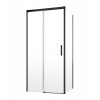 Radaway Idea Black KDJ Drzwi prysznicowe przesuwne 140x200,5 cm prawe profile czarne szkło przezroczyste 387044-54-01R