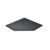 Radaway Kyntos PT Brodzik pięciokątny 100x100 cm antracytowy HKPT100100-64