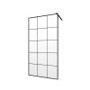Radaway Modo New Black II Ścianka prysznicowa Walk-In 105x200 cm profile czarne szkło Factory 389105-54-55