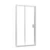 Radaway Premium Plus DWJ Drzwi prysznicowe przesuwne 100x190 cm profile chrom szkło Fabric 33303-01-06N