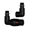 Radox Valves RX-2T Zawór termostatyczny lewy textured black 9005T VT-RX-2T.002T.OS.L