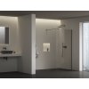 Ravak Air Wall Kabina prysznicowa Walk-in 100x200 cm profile czarne szkło transparentne GW9WA0300Z1C