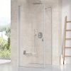 Ravak Chrome CPS-80 Ścianka prysznicowa 80x195 cm profile satynowe szkło przezroczyste z AntiCalc 9QV40U00Z1