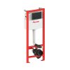 Ravak Smart Zestaw Stelaż WC + wsporniki + przycisk WC czarny mat GPX2240102