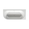 Riho Desire Corner LED Wanna narożna z hydromasażem 170x77 cm z napełnianiem przez przelew z oświetleniem LED lewa biały mat B157010105