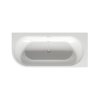 Riho Desire Corner LED Wanna narożna z hydromasażem 184x84 cm z oświetleniem LED lewa + obudowa + nóżki biały mat B088004105