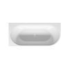 Riho Desire Corner LED Wanna narożna 184x84 cm z napełnianiem przez przelew z oświetleniem LED prawa + obudowa + nóżki chrom/biały B087008005