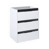 Roca Alpine Szafka podumywalkowa 58,5x45,2x74 cm biały/czarny A857866606