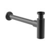 Roca Aqua Syfon umywalkowy butelkowy ozdobny PVD brushed titanium black z powłoką Everlux A5064070NM
