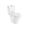 Roca Gap Round Toaleta WC kompaktowa 65,5x37x79 cm bez kołnierza Rimless biała A3420N8000