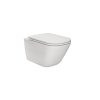 Roca Gap Zestaw Toaleta WC podwieszana Rimless bez kołnierza + deska wolnoopadająca biała A34H470000