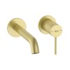 Roca Ona Bateria umywalkowa podtynkowa PVD brushed gold z powłoką Everlux A5A359EVA0