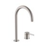 Roca Ona Bateria umywalkowa wysoka PVD inox z powłoką Everlux A5A389ESM0