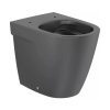 Roca Ona Toaleta WC stojąca Rimless bez kołnierza czarny mat A347687080