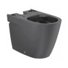 Roca Ona Toaleta WC stojąca Rimless bez kołnierza kompakt czarny mat A342688080