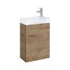 Roca Ravell Unik Zestaw szafka podumywalkowa 45,2x34,1x60 cm dąb Canela + umywalka meblowa biała A852448808