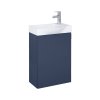 Roca Ravell Unik Zestaw szafka podumywalkowa 45,2x34,1x60 cm niebieski mat + umywalka meblowa biała A852448538
