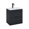 Roca Reef Szafka podumywalkowa 59,6x45x63,5 cm czarny mat A857954532