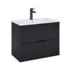 Roca Reef Szafka podumywalkowa 79,6x45x63,5 cm czarny mat A857955532