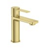 Roca Targa Bateria umywalkowa Cold Start bez korka PVD brushed gold z powłoką Everlux A5A325FVA0