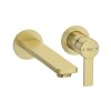 Roca Targa Bateria umywalkowa podtynkowa PVD brushed gold z powłoką Everlux A5A355FVA0