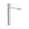 Roca Targa Bateria umywalkowa wysoka Cold Start bez korka PVD inox z powłoką Everlux A5A345FSM0