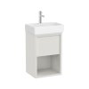 Roca Tura Unik Compacto Zestaw szafka podumywalkowa 45x36x60 cm biały mat + umywalka meblowa biała A852023558