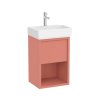 Roca Tura Unik Compacto Zestaw szafka podumywalkowa 45x36x60 cm terakota + umywalka meblowa biała A852023560