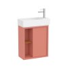 Roca Tura Unik Compacto Zestaw szafka podumywalkowa 50x27,5x60 cm terakota + umywalka meblowa biała A852022560