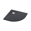 Ronal Dune Brodzik półokrągły 80x80 cm antracyt W32R5508017