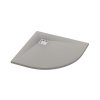 Ronal Dune Brodzik półokrągły 80x80 cm szary beton W32R5508014