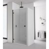 Ronal Sanswiss Annea Black AN1C Drzwi prysznicowe uchylne 75x200 cm prawe, profile czarny mat szkło przezroczyste Aquaperle AN1CD07500607