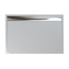 Ronal Sanswiss Ila Brodzik konglomeratowy prostokątny 80x120 cm pokrywa połysk, biały WIA801205004
