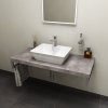 Sapho Avice Blat pod umywalkę 100x49,5 cm cement AV107