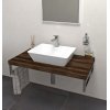 Sapho Avice Blat pod umywalkę 100x49,5 cm ciemny dąb AV1011