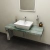 Sapho Avice Blat pod umywalkę 60x49,5 cm aquamarine AV066