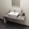 Sapho Avice Blat pod umywalkę 60x49,5 cm cement AV067