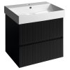 Sapho Filena Szafka podumywalkowa 57x43x51,5 cm czarny mat strip FID1260BS