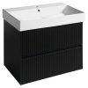 Sapho Filena Szafka podumywalkowa 67x43x51,5 cm czarny mat strip FID1270BS
