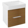 Sapho Mediena Szafka podumywalkowa 56x48,5x51 cm biały mat/dąb natural MD062