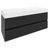 Sapho Odetta Szafka podumywalkowa 118x43,5x50 cm antracyt mat DT120-3434