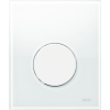 Tece Loop Przycisk spłukujący do pisuaru szklany, szkło białe, przyciski białe 9242650