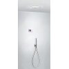 Tres Espacio Zestaw prysznicowy elektroniczny podtynkowy z deszczownicą chrom 092.865.55