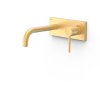 Tres Study Exclusive Bateria umywalkowa podtynkowa 18 cm złoty mat 26230031OM